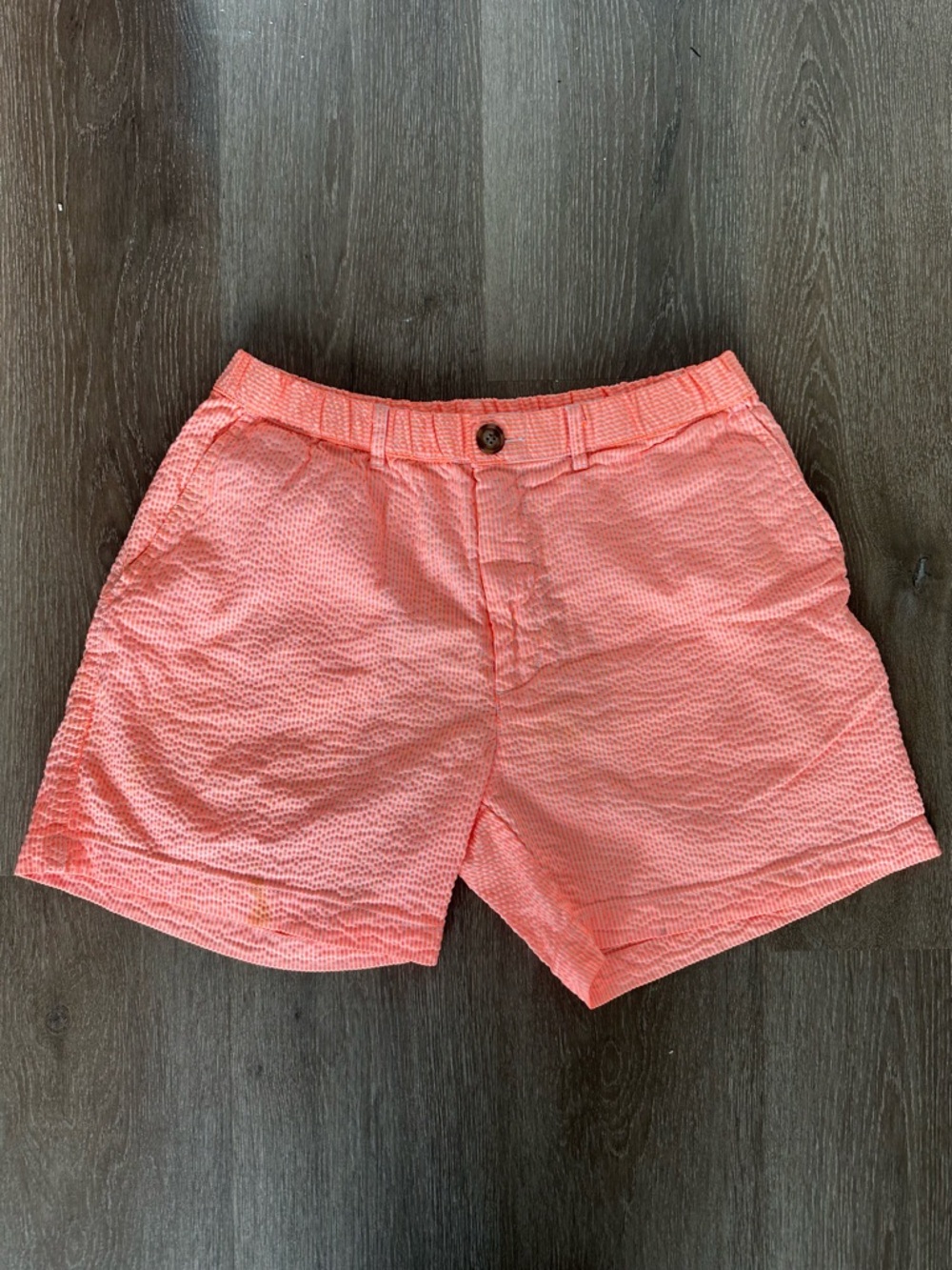 Orange Chubbies Seersucker Shorts